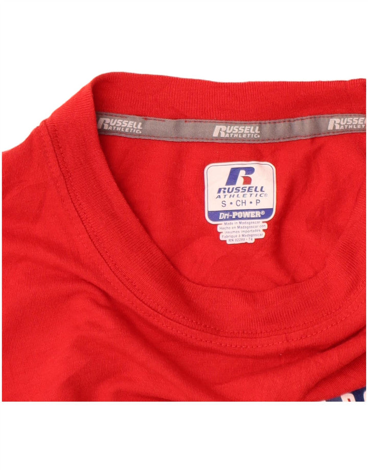 RUSSELL ATHLETIC Herren-T-Shirt mit Grafik, Größe S, Rot, Polyester