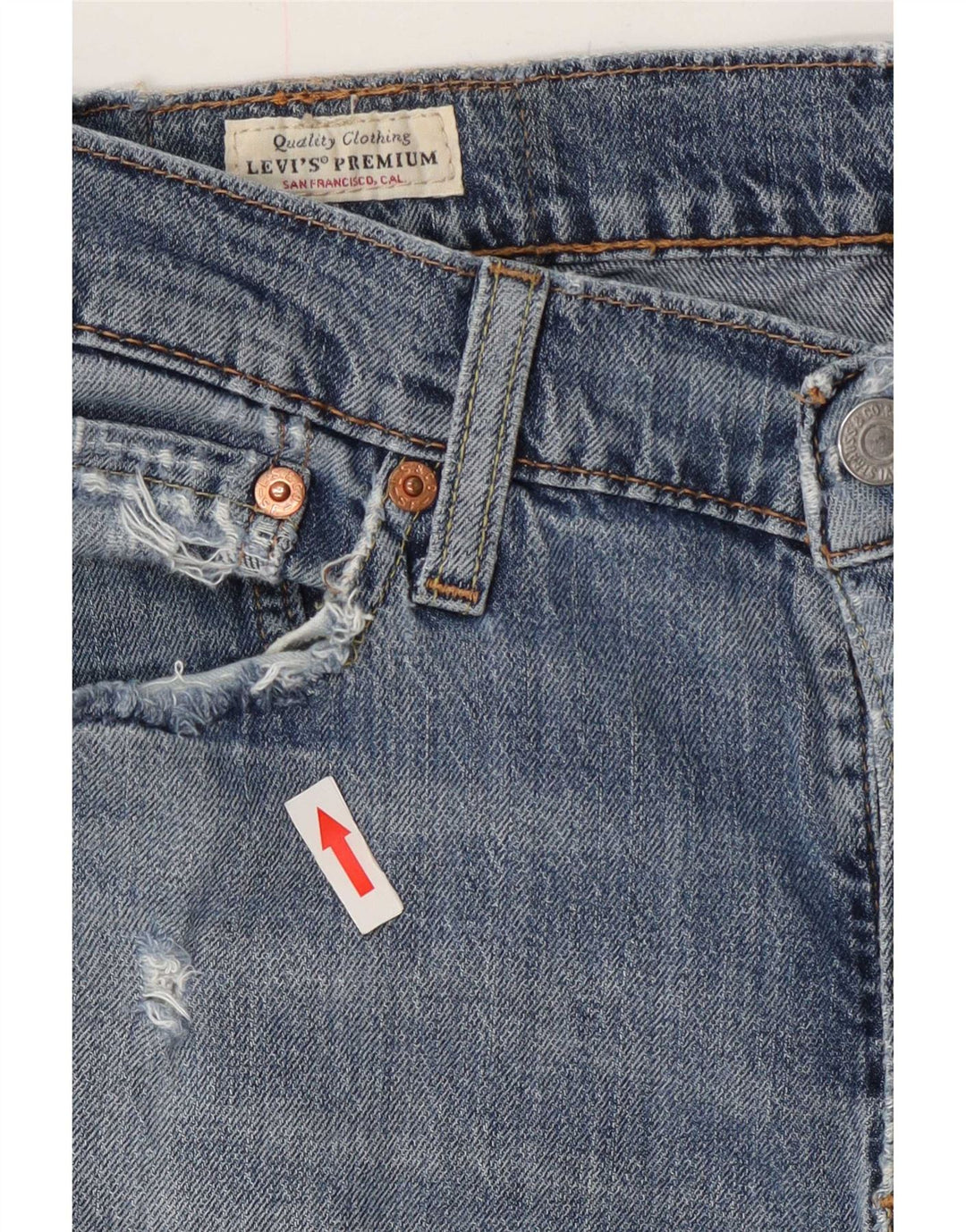 Levi's Womens 511 Tapered Slim Jeans W30 L30 Blue Cotton