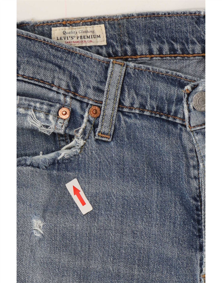 Levi's Womens 511 Tapered Slim Jeans W30 L30 Blue Cotton