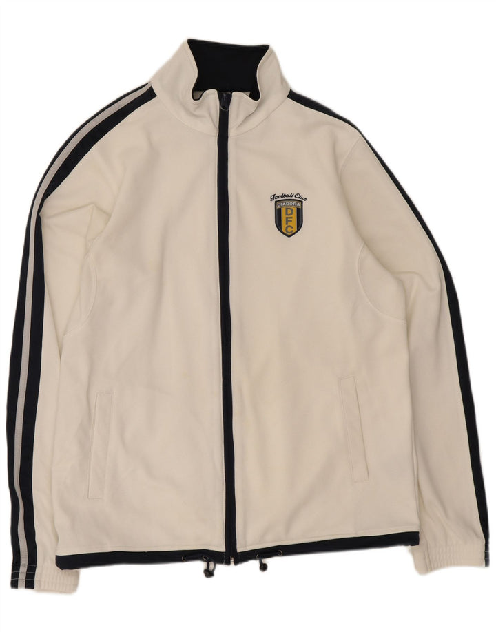 Ανδρική φόρμα Diadora Top Jacket UK 36 Small White Colourblock Polyester