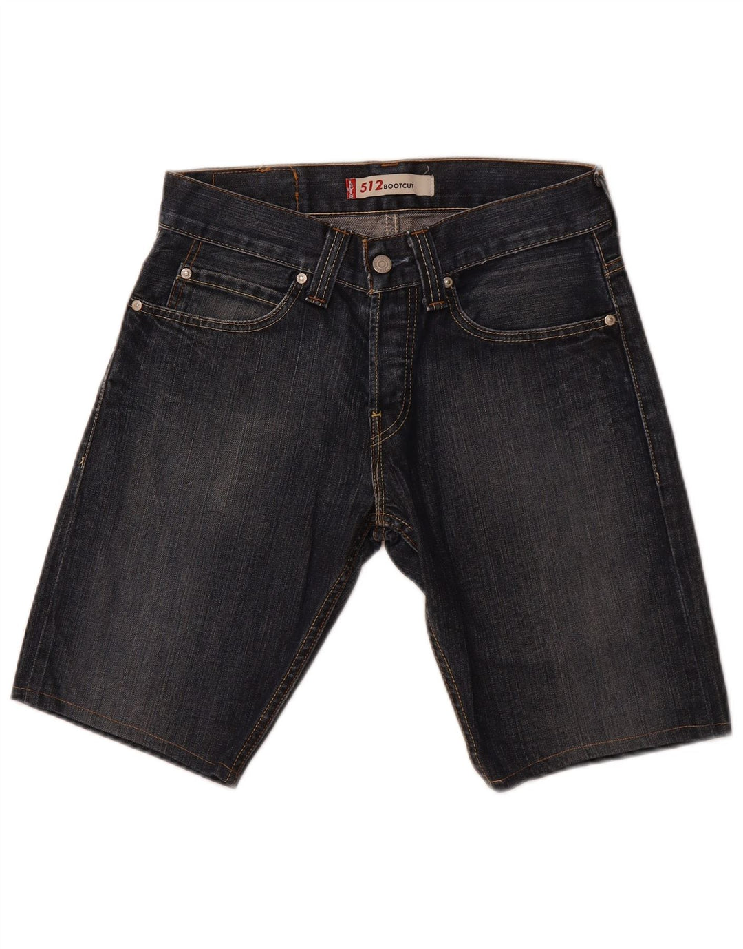 LEVI'S Pantaloncini di jeans slim 512 da uomo W29 piccoli in cotone blu