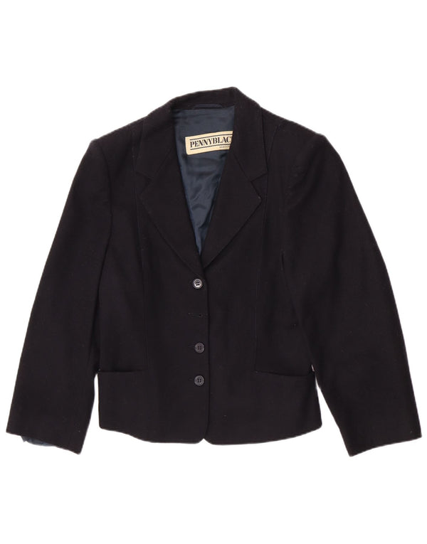 Giacca blazer a 3 bottoni da donna Penny Black UK 10 piccola in lana