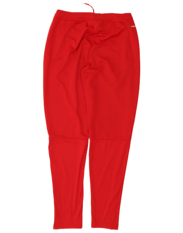 Adidas Mens Aeroready Tracksuit Trousers UK 38/40 Medium Red Polyester