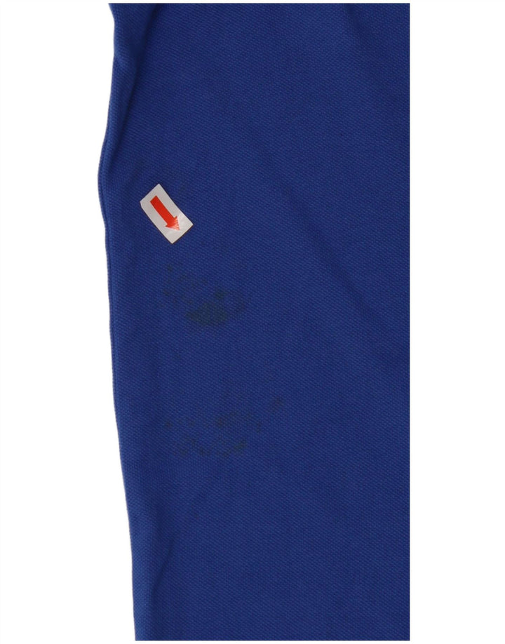 DIADORA Mens Polo Shirt Medium Blue Cotton