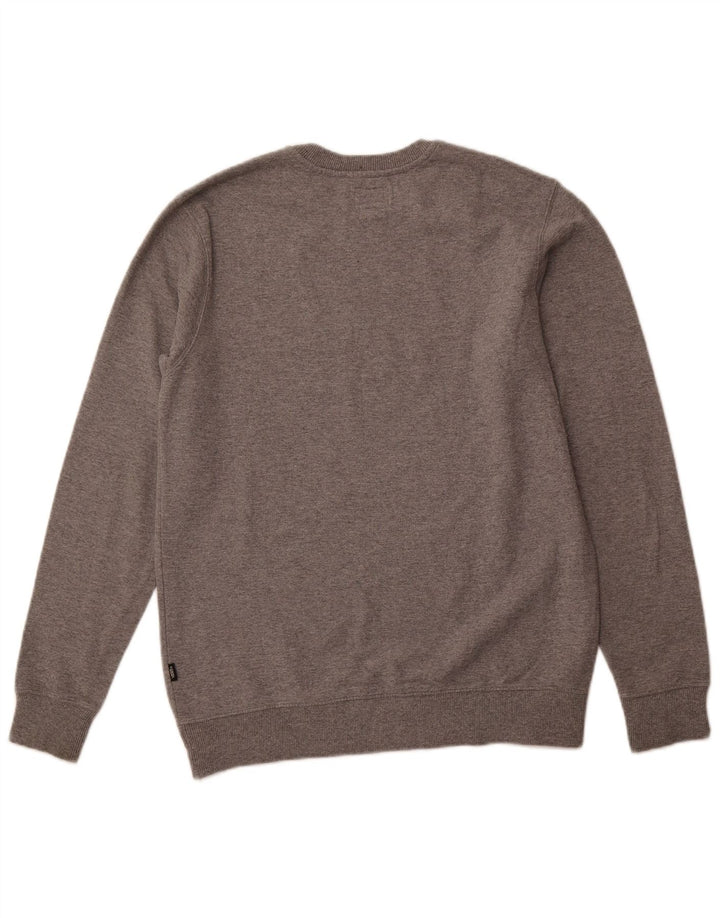 Felpa grafica da uomo Vans, maglione piccolo grigio chiazzato