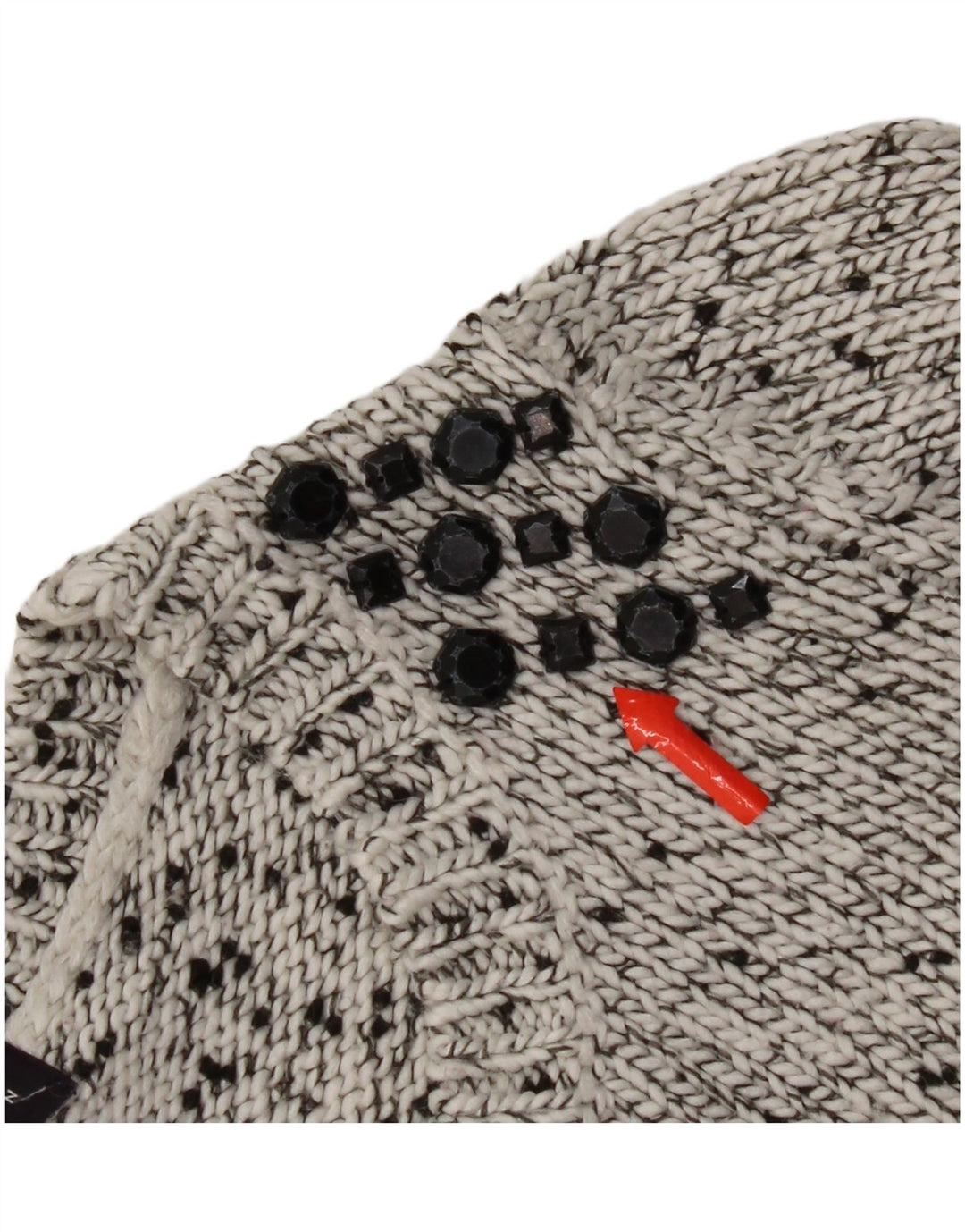 Marks & Spencer Womens Boat Neck Jumper Sweater UK 12 Medium Grey Flecked