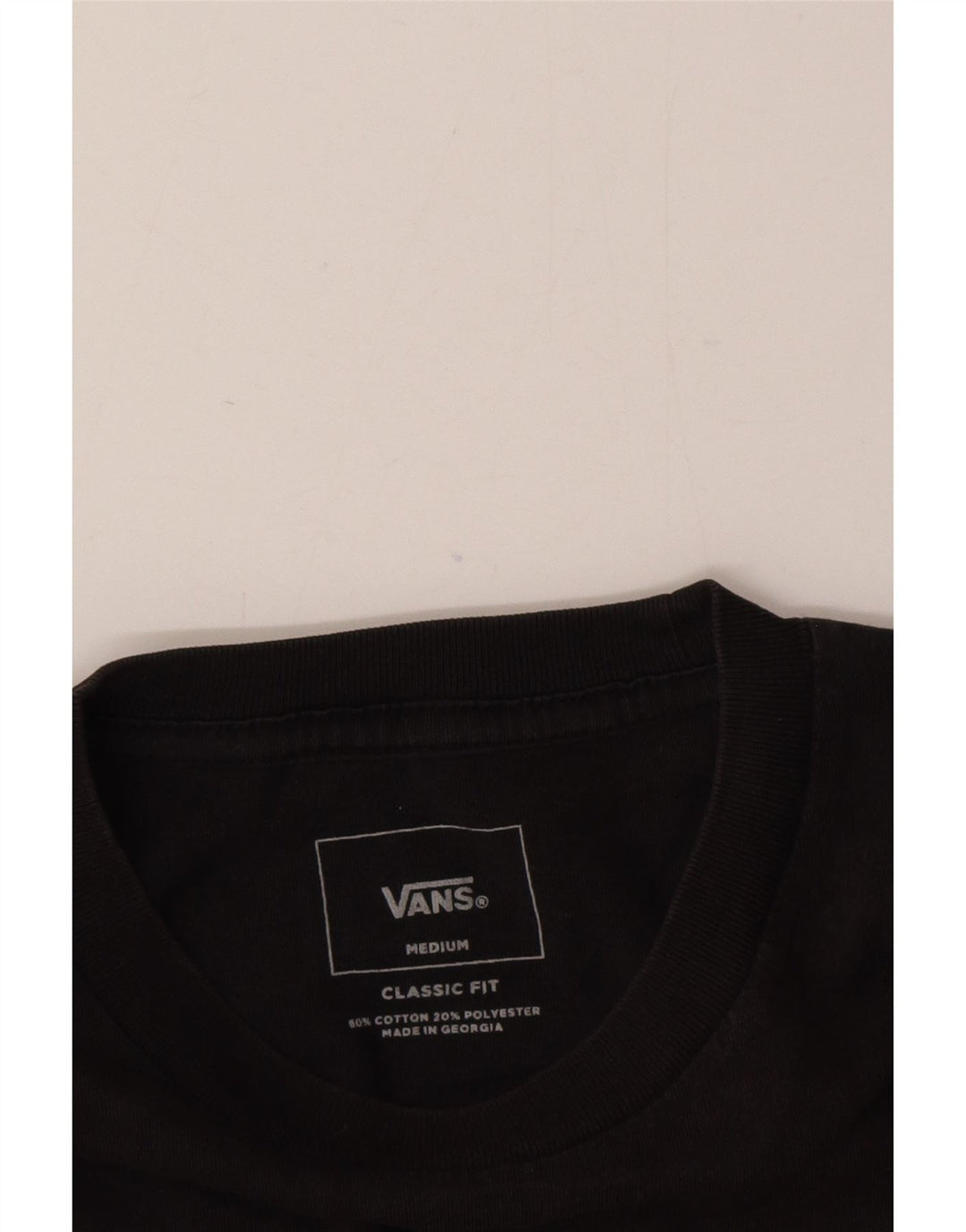 Vans Mens Classic Fit T-Shirt Top Medium Grey Colourblock Cotton