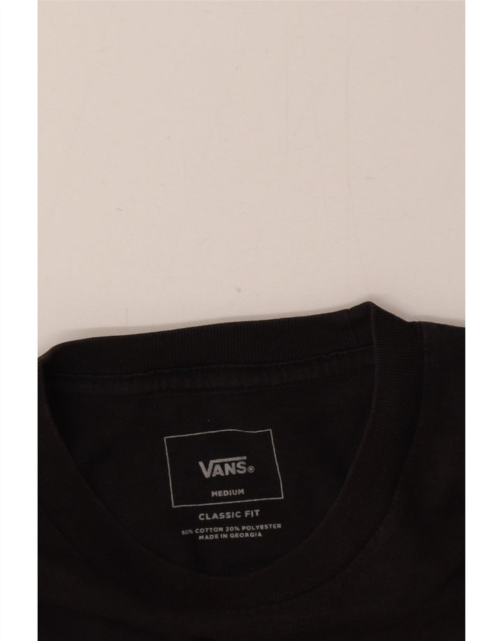 Vans Mens Classic Fit T-Shirt Top Medium Grey Colourblock Cotton