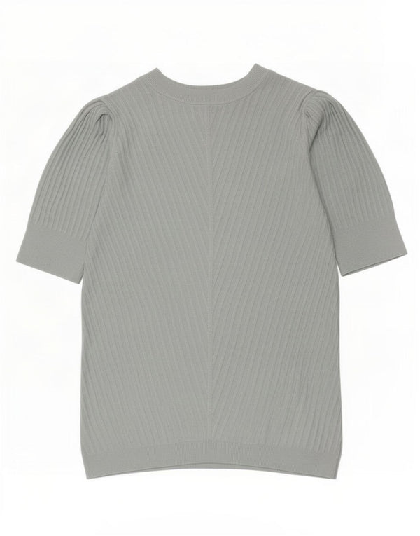 Marks & Spencer Womens Blouse Top UK 8 Small Blue Viscose