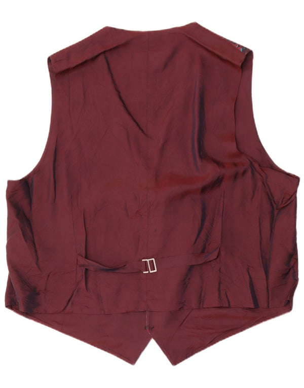 Gilet da uomo Wilvorst vestibilità regolare EU 54 4XL Poliestere floreale bordeaux