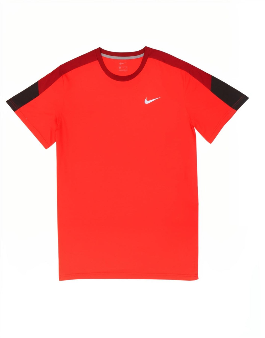 Nike Mens T-Shirt Top XL Red Colourblock Polyester