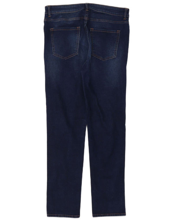 Jeans slim da donna Marks & Spencer UK 14 Large W32 L29 Cotone blu navy