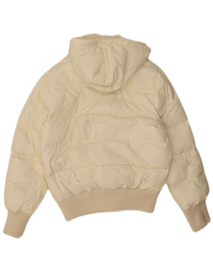 KOCCA Wattierte Damenjacke mit Kapuze, UK 18 XL, gebrochenes Weiß, Polyamid