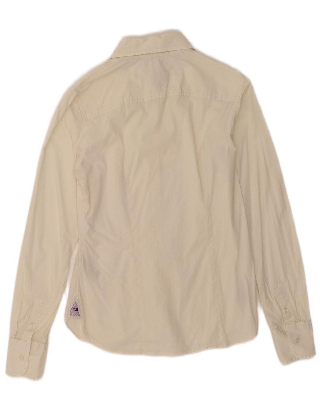Tommy Hilfiger Damenhemd US 6 Medium Off White Cotton