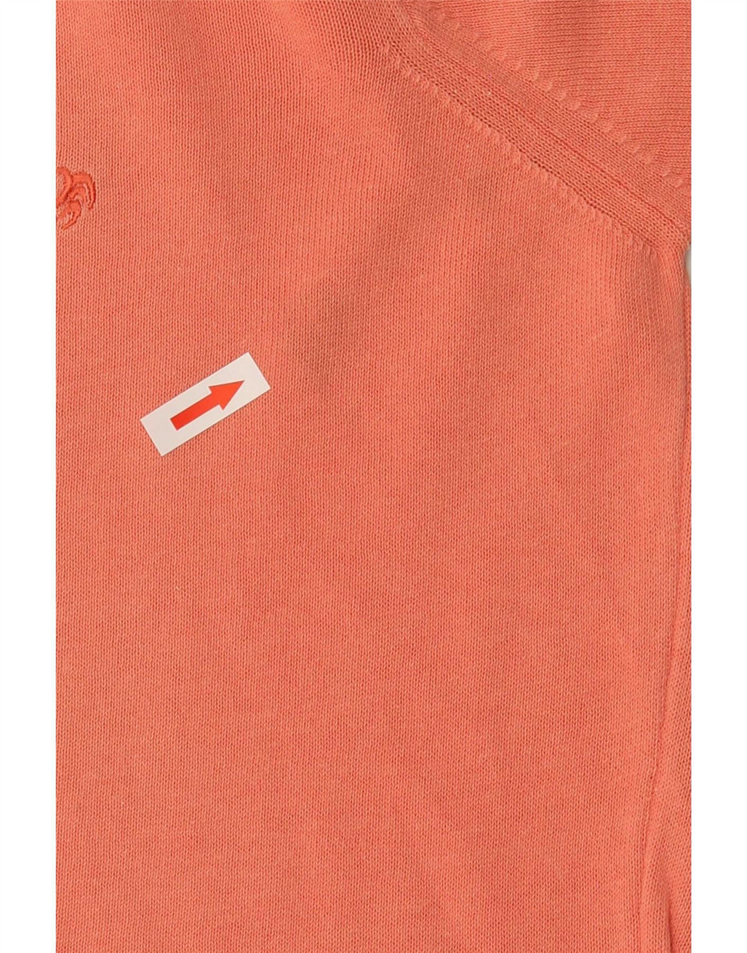 Il Granchio Mens Crew Neck Jumper Sweater Medium Orange Cotton
