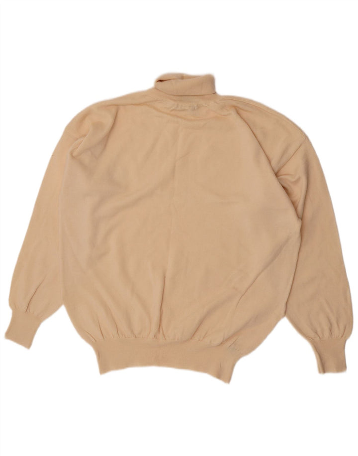 Vintage Herre rullehals sweater XL beige uld