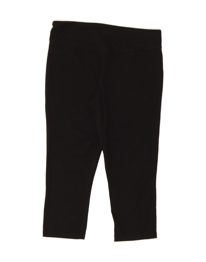 ARENA Womens Capri Leggings UK 12 Medium Black Vintage Arena and Second-Hand Arena from Messina Hembry 