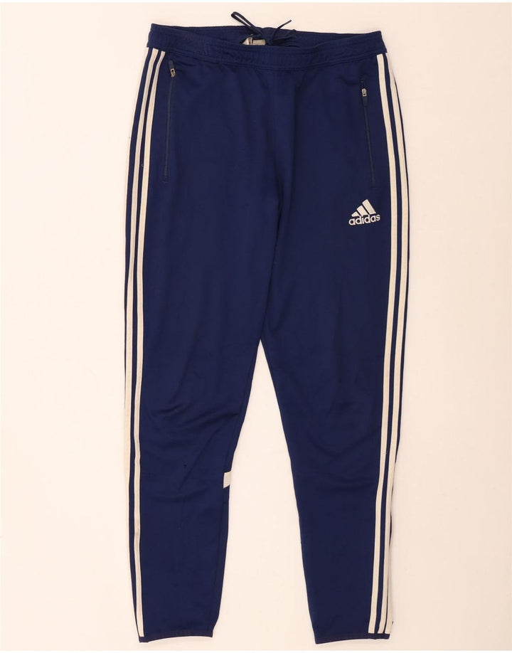 Adidas Mens Climacool Tracksuit Trousers Large Navy Blue Colourblock
