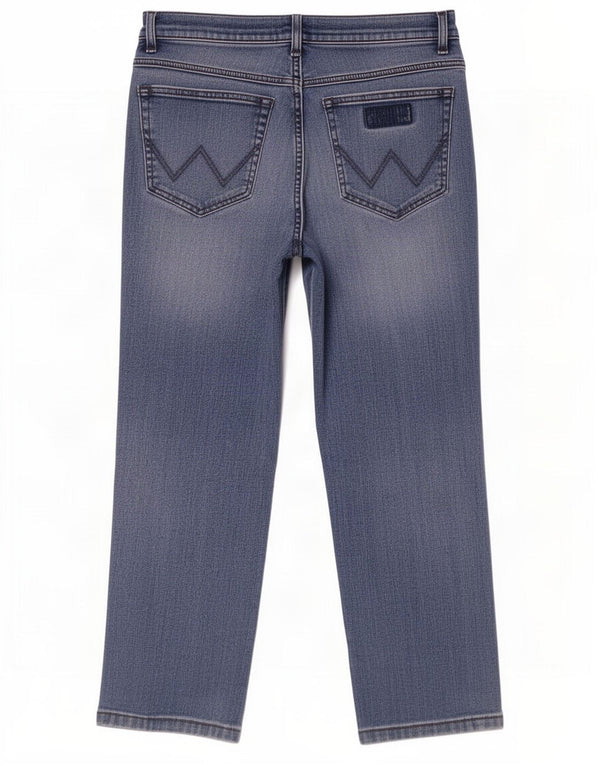 Wrangler Mens Texas Straight Jeans W33 L30 Blue Cotton