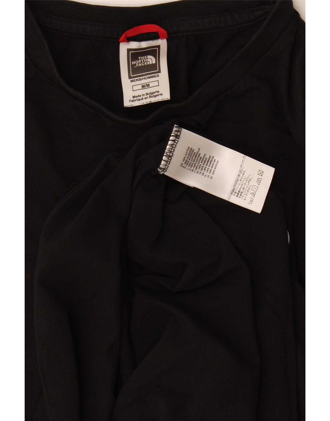 The North Face Mens T-Shirt Top Medium Black Cotton