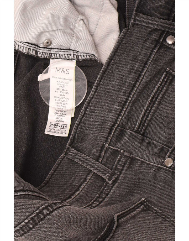 Marks & Spencer Mens Slim Jeans W34 L29 Grey Cotton
