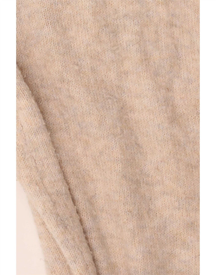Marks & Spencer Womens Longline Cardigan Sweater UK 14 Medium Beige