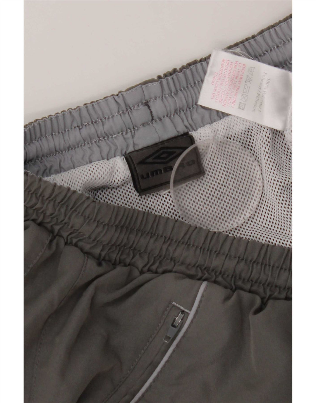 Umbro Herren-Sportshorts, großes graues Polyester
