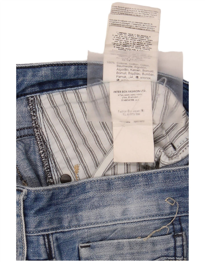 Replay Damen Straight Jeans W33 L34 Blaue Baumwolle