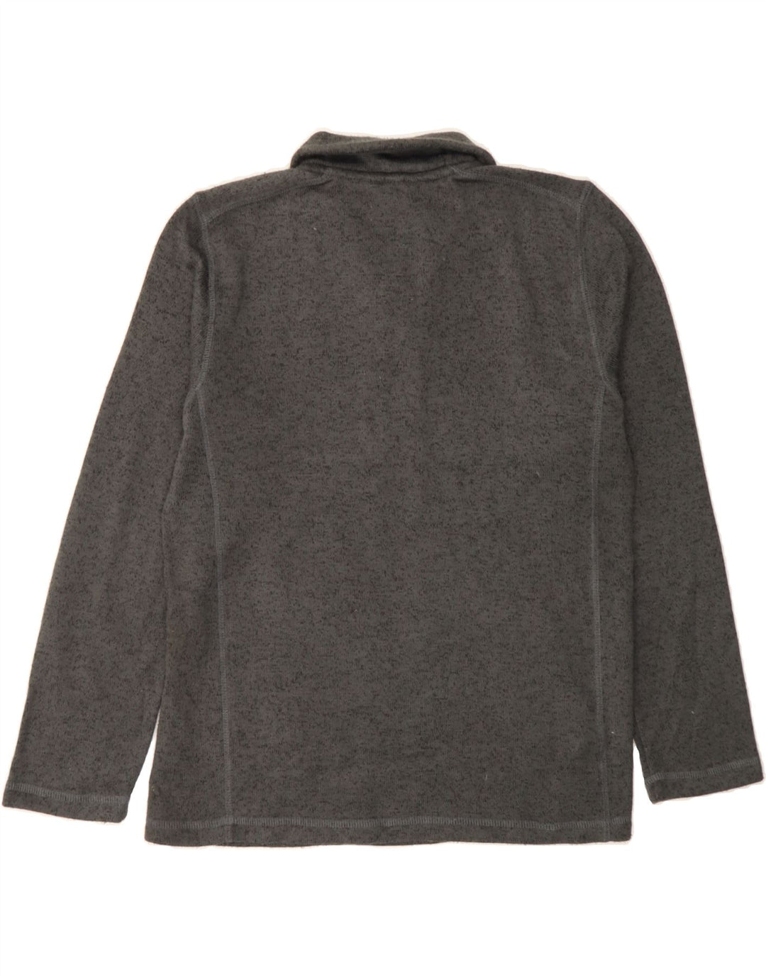 EDDIE BAUER Mens Zip Neck Pullover Tracksuit Top Medium Grey Polyester Vintage Eddie Bauer and Second-Hand Eddie Bauer from Messina Hembry 