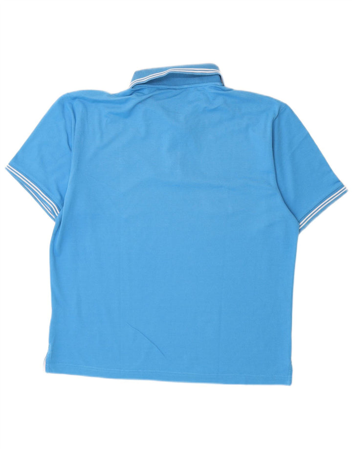 Champion Mens Polo Shirt Large Blue Cotton