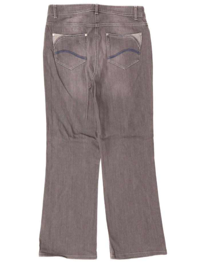 PER UNA Womens Roma Bootcut Jeans UK 12 Medium W30 L28 Grey Cotton