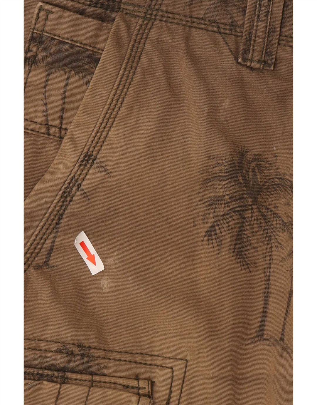 Fat Face Mens Cargo Shorts W34 Large Brown Floral Cotton