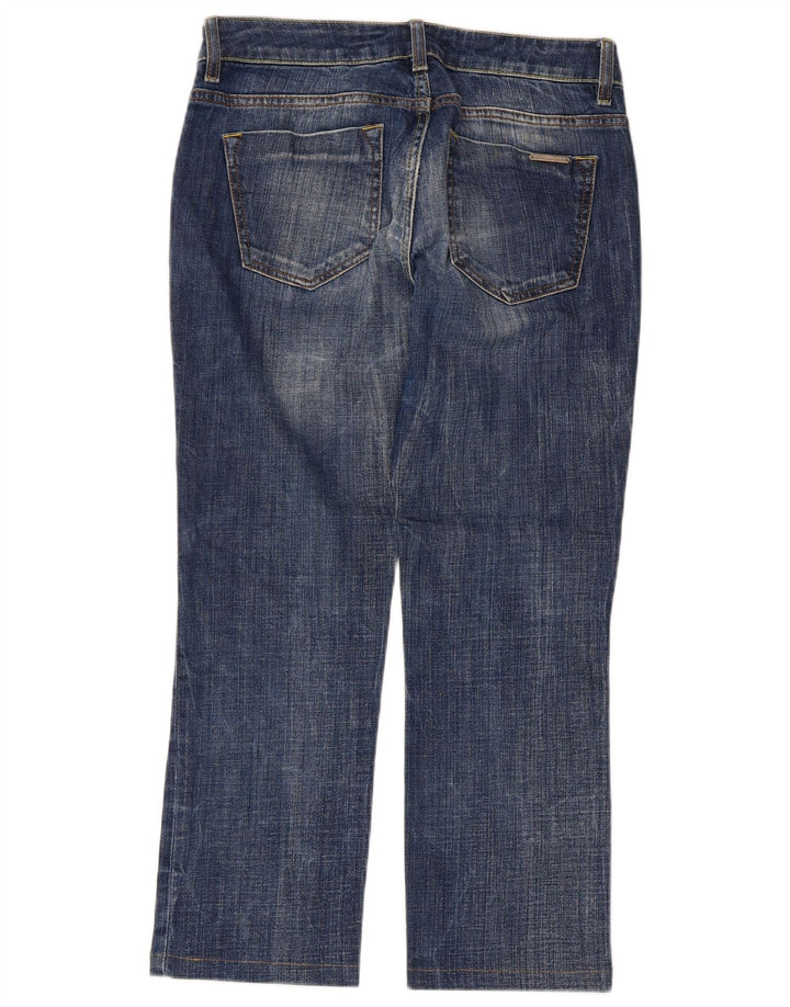 Damskie jeansy przycięte Massimo Dutti W27 L25 Niebieskie bawełniane