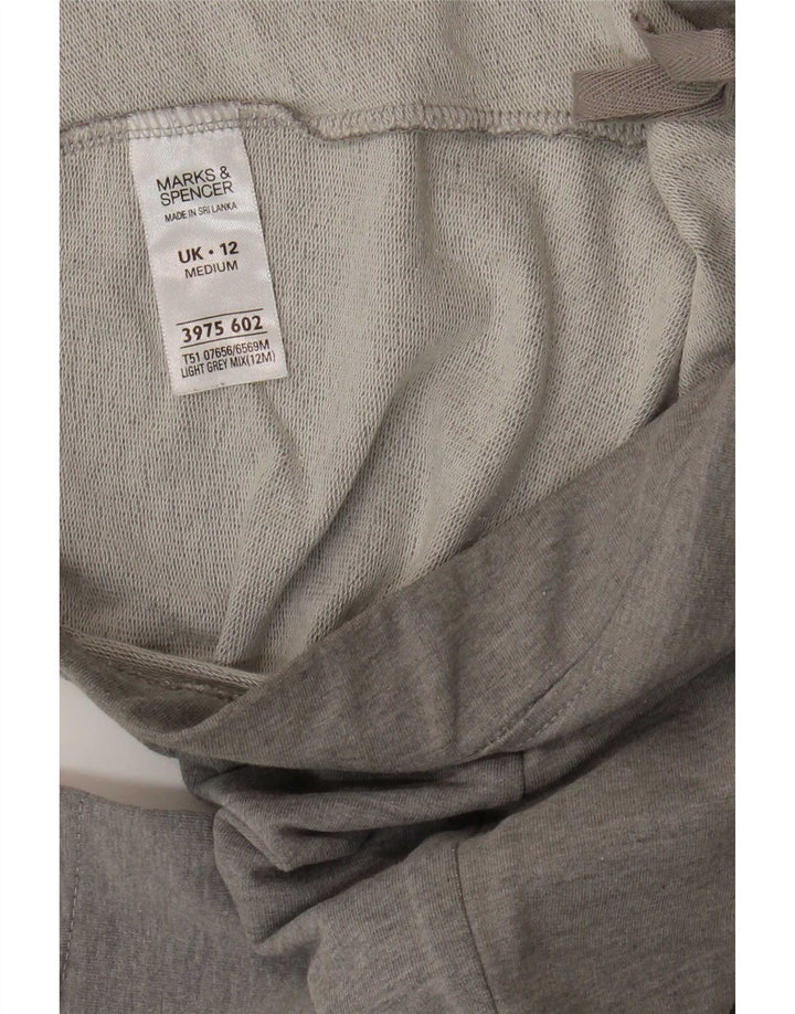 Pantaloni da tuta da donna Marks & Spencer UK 12 Cotone grigio medio