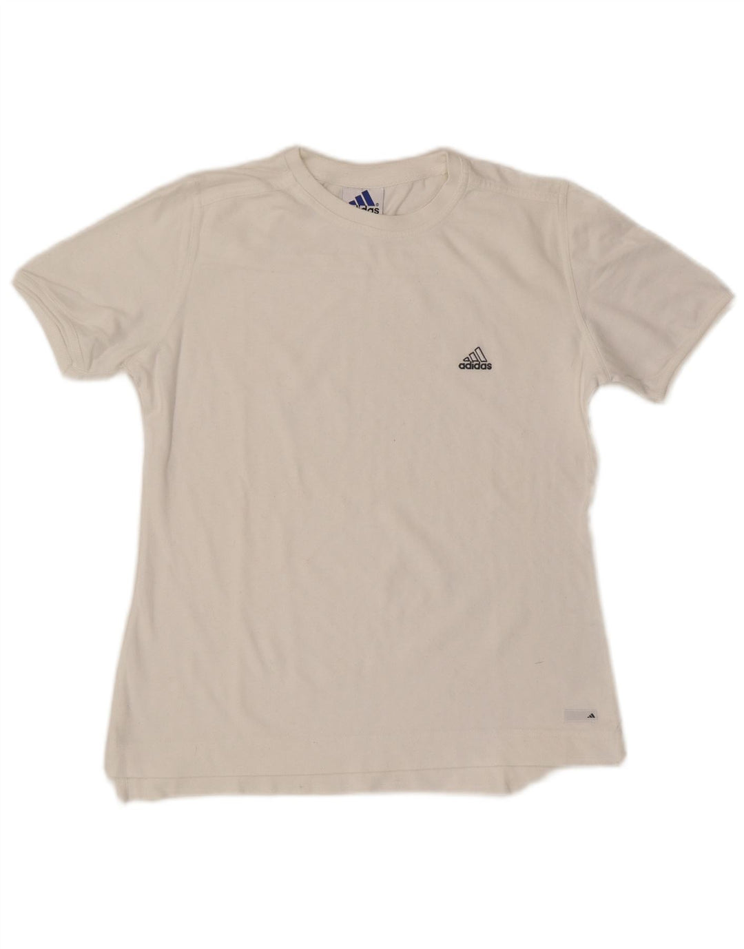 Adidas Womens T-Shirt Top UK 12 Medium  White