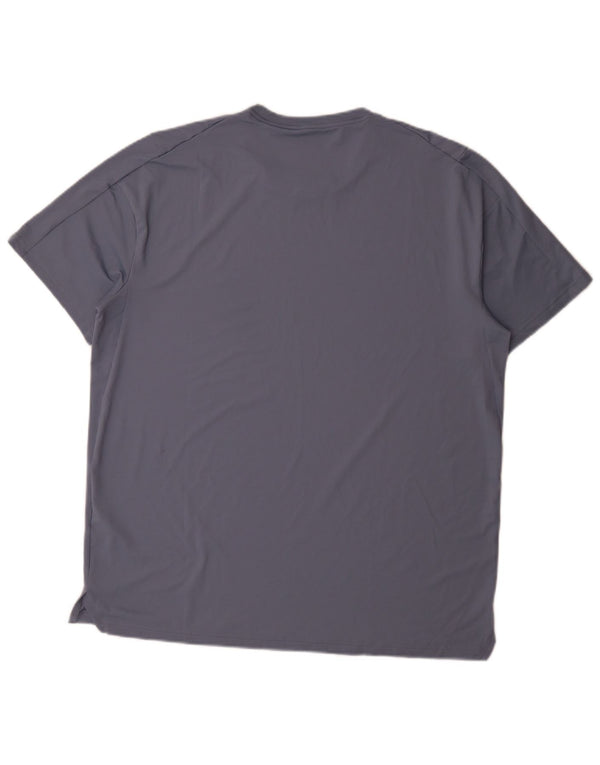 Nike Mens Dri Fit T-Shirt Top Large Blue Polyester