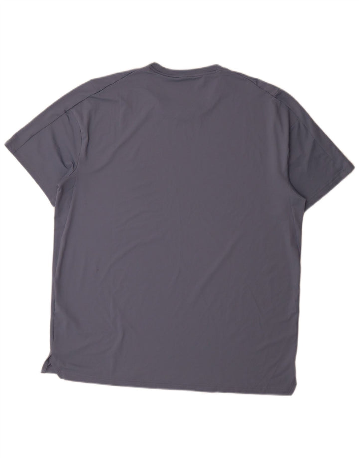 Nike Mens Dri Fit T-Shirt Top Large Blue Polyester