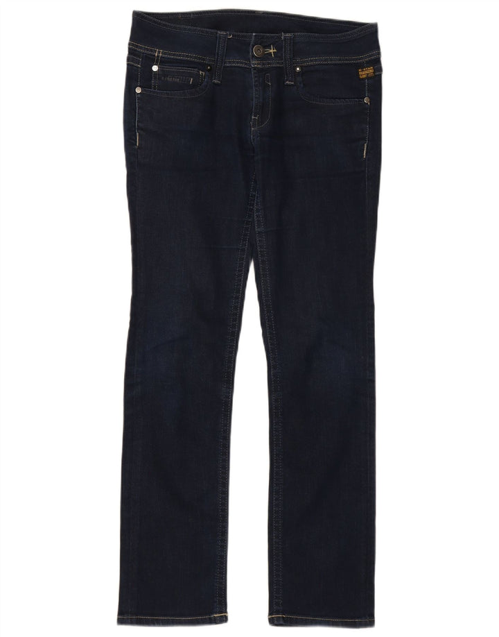 G-STAR Womens Straight Jeans  W30 L29 Navy Blue Cotton
