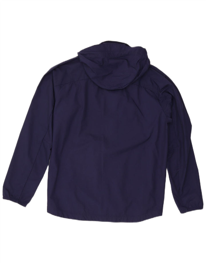Puma Herren-Regenjacke mit Kapuze, UK 38, mittelmarineblaues Nylon