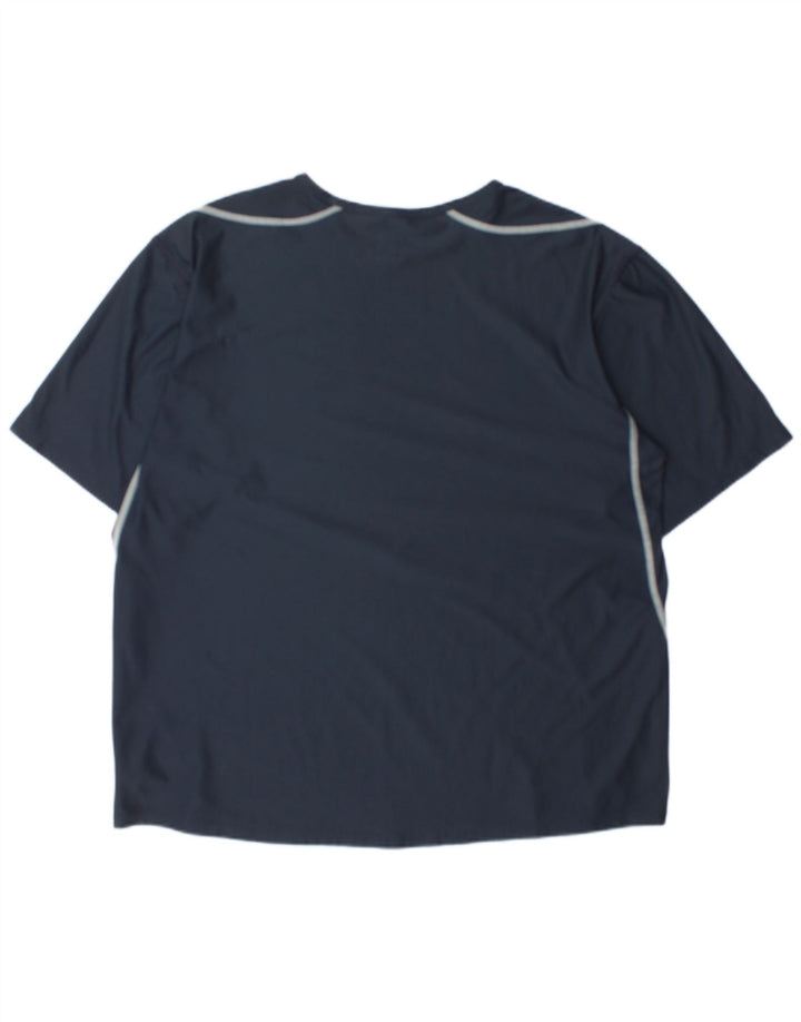 Nike Mens T-Shirt Top UK 45/47 XL Navy Blue Polyester