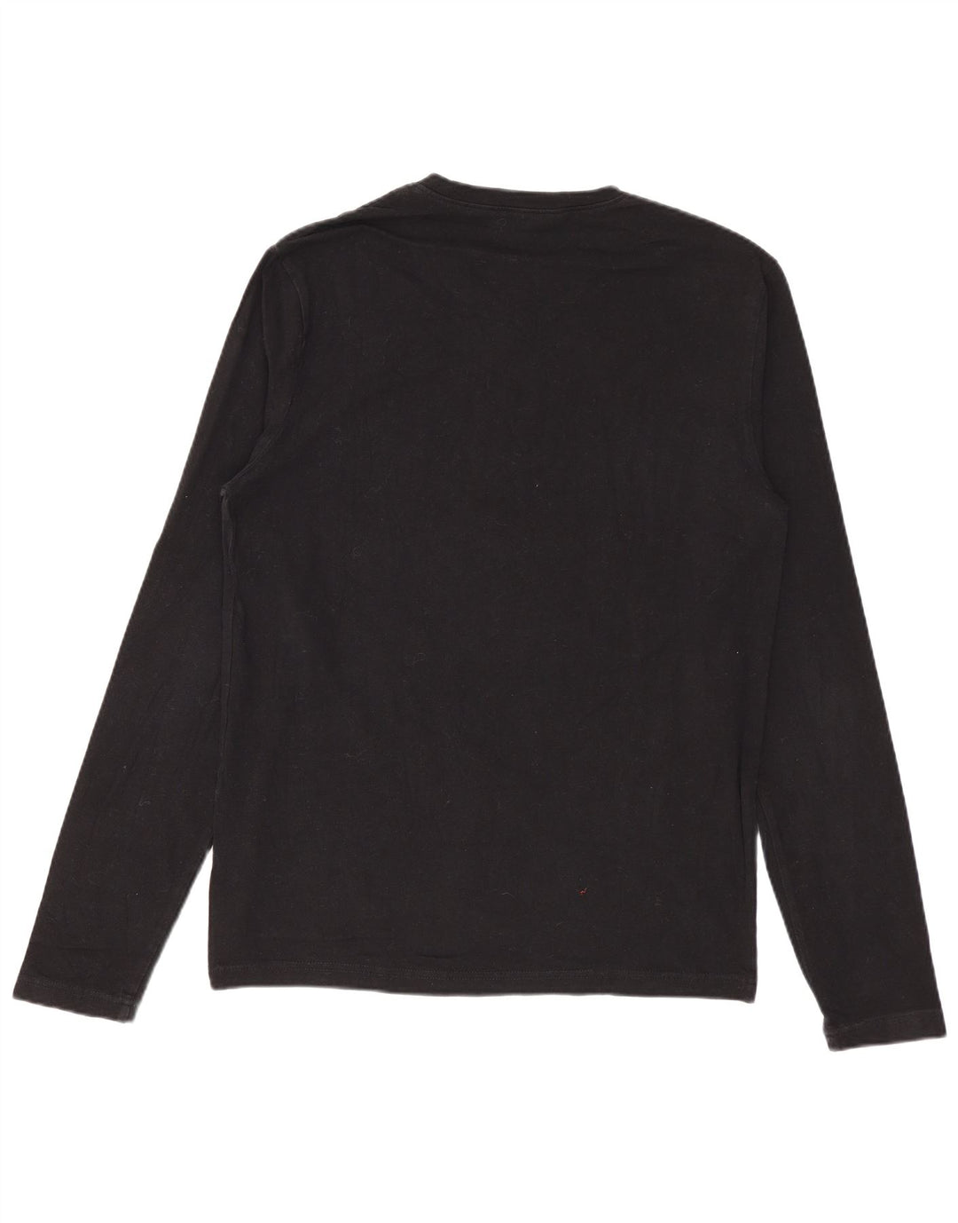 Calvin Klein Jeans Dame Grafisk Top Langærmet UK 12 Medium Sort
