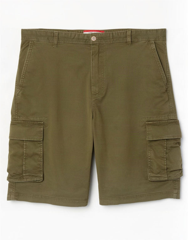 Shorts cargo masculino Tommy Hilfiger W36 grande algodão cáqui