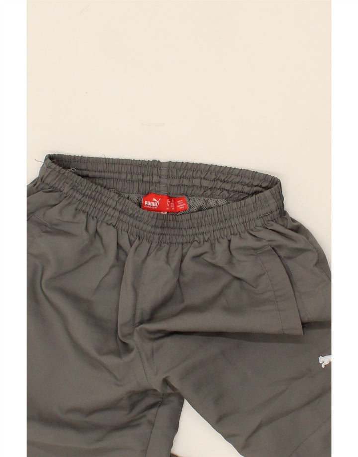 PUMA Boys Graphic Bermuda Sport Shorts 7-8 Years XS Grey Polyester Vintage Puma and Second-Hand Puma from Messina Hembry 
