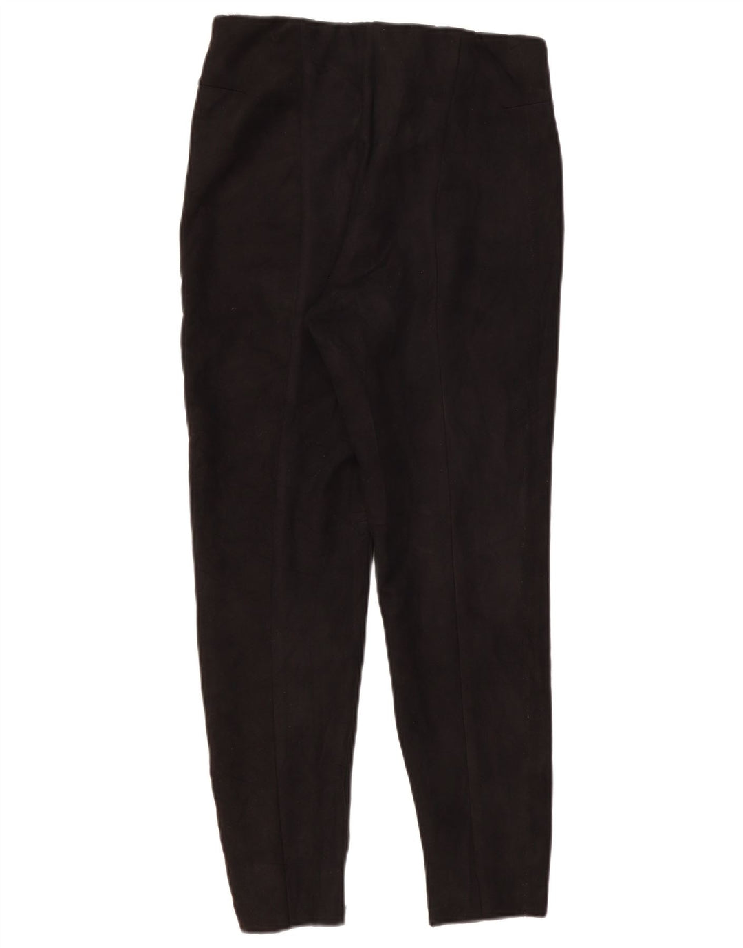 Zara Womens Slim Casual Trousers Large W32 L26 Black Polyester