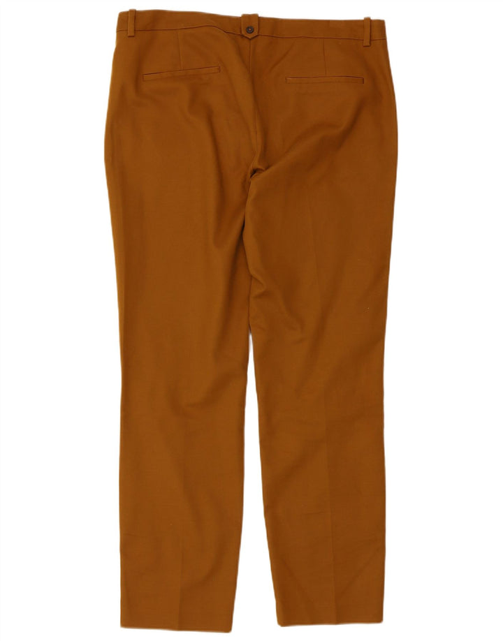 Zara Womens Slim Chino Trousers EU 40 Medium W30 L28 Brown