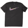Nike Herre Dri Fit Grafisk T-shirt Top Medium Sort Polyester Sports