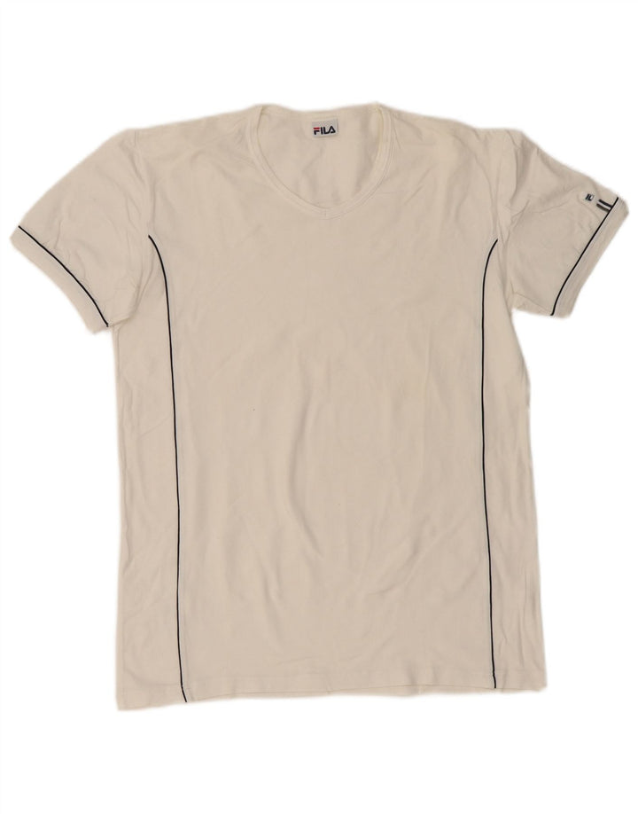 Maglietta da donna Fila Top UK 14 cotone bianco medio