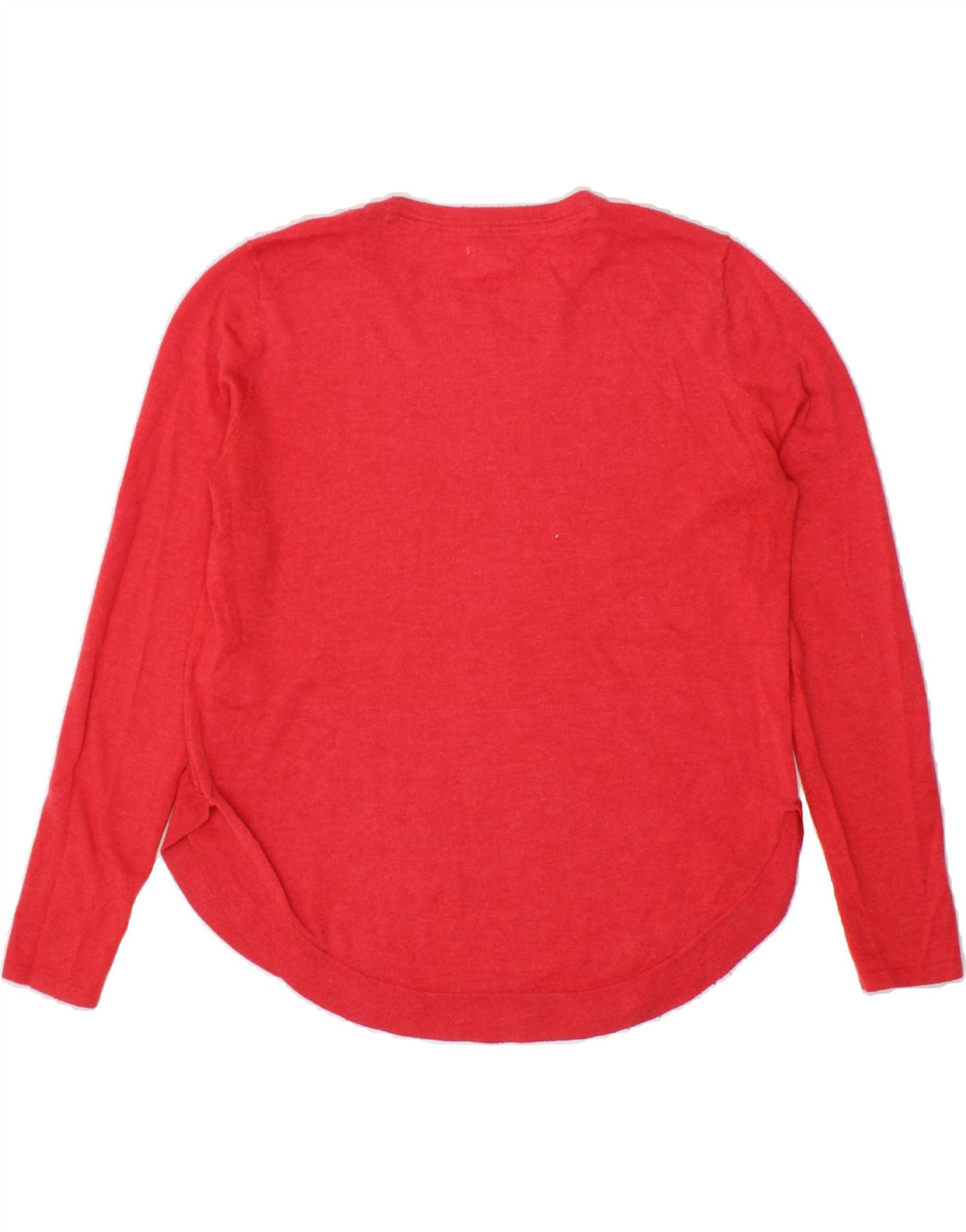 FAT FACE Womens Boat Neck Jumper Sweater UK 10 Small Red Polyester Vintage Fat Face and Second-Hand Fat Face from Messina Hembry 