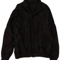 Jaqueta de couro masculina VINTAGE UK 42 XL preta