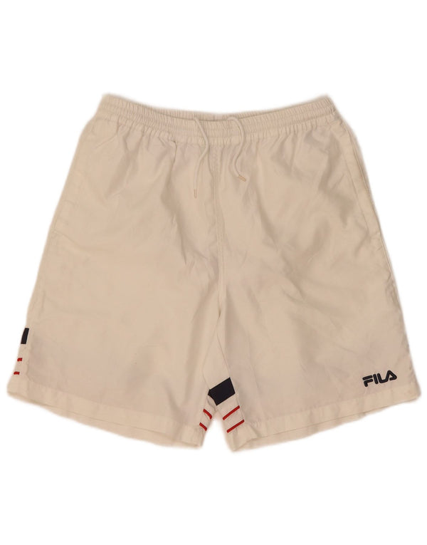 Fila Herre sportsshorts Medium hvid stribet polyester